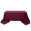 Premium Polyester 90"x156" Rectangle Tablecloth Burgundy - Seamless 220GSM Stain-Resistant Table Cover