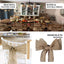 Burlap Chair Sash Natural 6"x108" Rustic Jute - Premium Design for Weddings & Gatherings - Linen Luxes