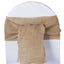 Burlap Chair Sash Natural 6"x108" Rustic Jute - Premium Design for Weddings & Gatherings - Linen Luxes