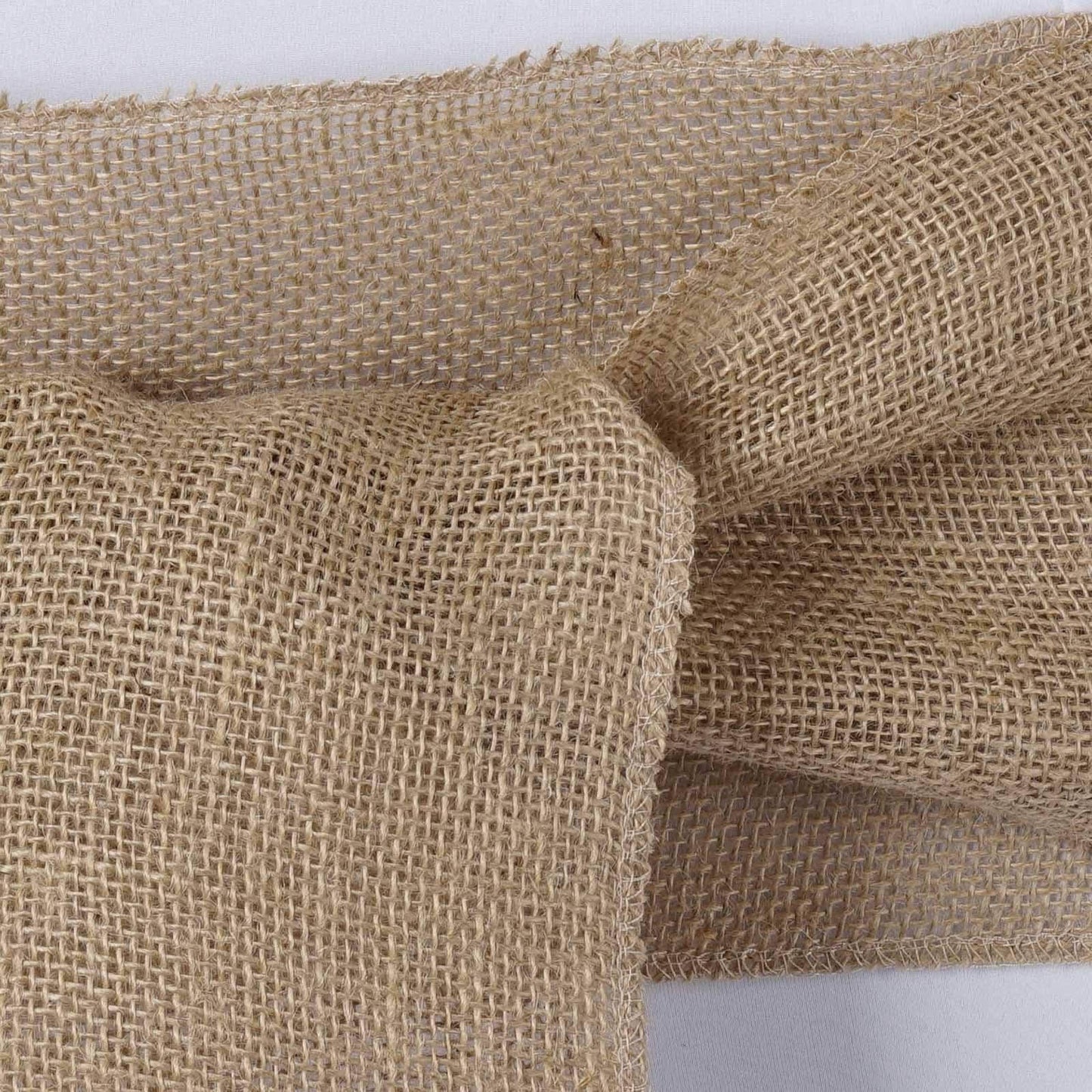 Burlap Chair Sash Natural 6"x108" Rustic Jute - Premium Design for Weddings & Gatherings - Linen Luxes