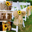Burlap Chair Sash Natural 6"x108" Rustic Jute - Premium Design for Weddings & Gatherings - Linen Luxes