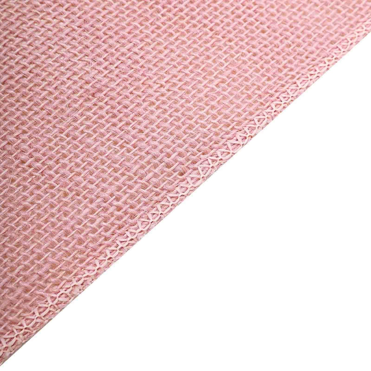 Burlap Jute 14"x108" Table Runner Dusty Rose - Rustic Boho Chic Tabletop Decor - Linen Luxes