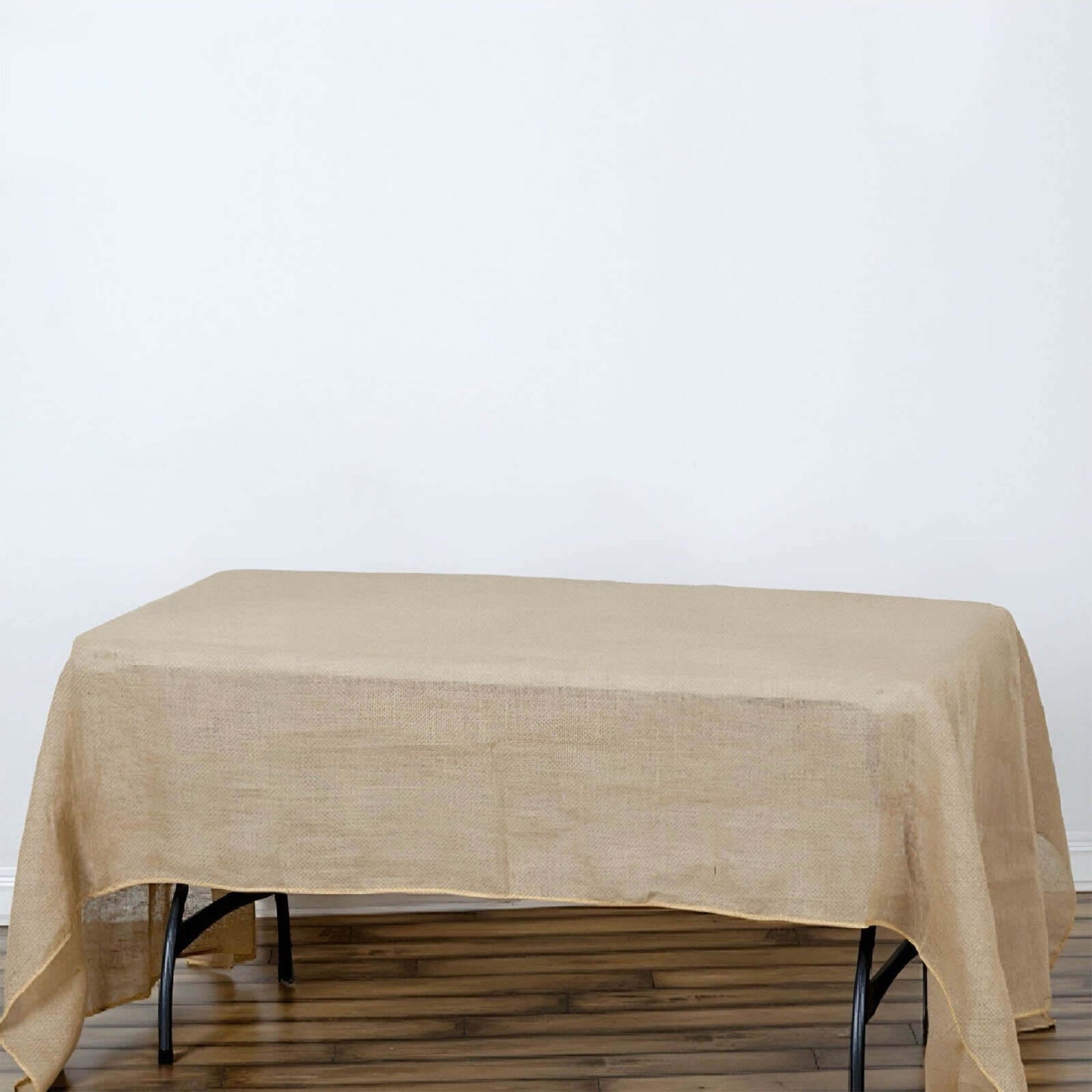 Burlap Jute 60"x102" Rectangle Tablecloth Natural - Rustic Boho Chic Table Linen - Linen Luxes