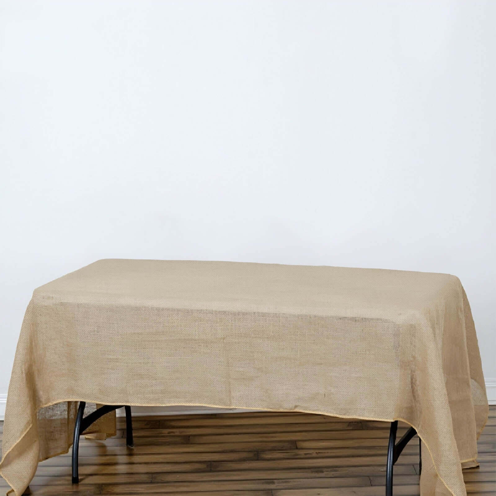Burlap Jute 60"x102" Rectangle Tablecloth Natural - Rustic Boho Chic Table Linen - Linen Luxes