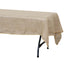 Burlap Jute 60"x102" Rectangle Tablecloth Natural - Rustic Boho Chic Table Linen - Linen Luxes