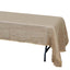 Burlap Jute 60"x126" Rectangle Tablecloth Natural - Rustic Boho Chic Table Linen - Linen Luxes