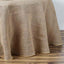 Burlap Jute 90" Round Tablecloth Natural - Rustic Boho Chic Table Linen - Linen Luxes
