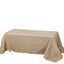 Burlap Jute 90"x132" Rectangle Tablecloth Natural - Rustic Boho Chic Seamless Table Linen - Linen Luxes