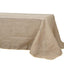 Burlap Jute 90"x156" Rectangle Tablecloth Natural - Rustic Boho Chic Seamless Table Linen - Linen Luxes