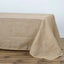 Burlap Jute 90"x156" Rectangle Tablecloth Natural - Rustic Boho Chic Seamless Table Linen - Linen Luxes