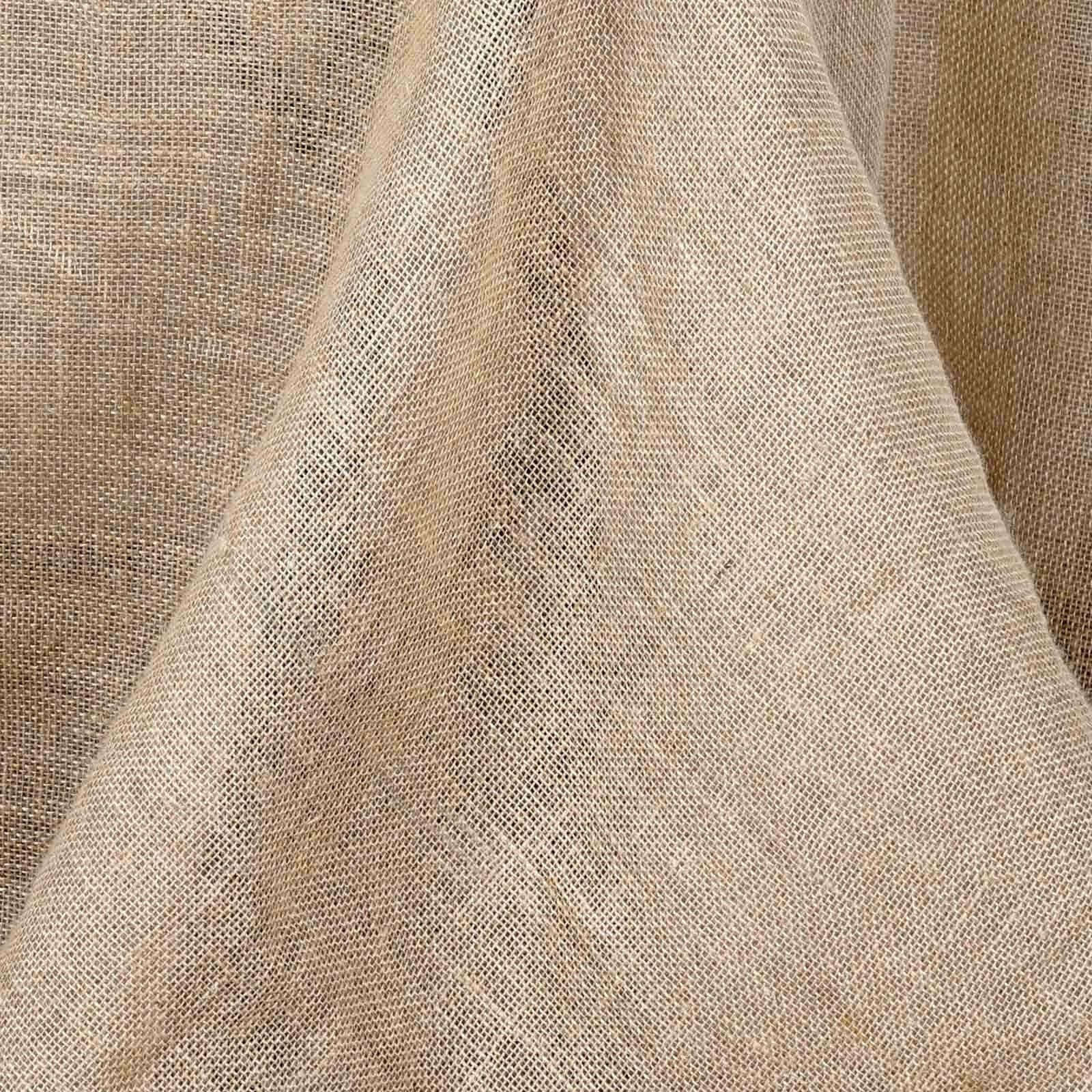 Burlap Jute 90"x156" Rectangle Tablecloth Natural - Rustic Boho Chic Seamless Table Linen - Linen Luxes