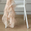 Chiffon Chair Sash with Curly Design Nude - Stylish Chair Decorations