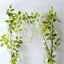 2 Pack 6ft White Artificial Wisteria Flower Garland Hanging Vines, Silk Floral Garland Wedding Arch Decor