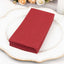 20 Pack Linen-Like Paper 8.5"x4" Napkins Burgundy - Highly Absorbent & Disposable Airlaid Guest Towels