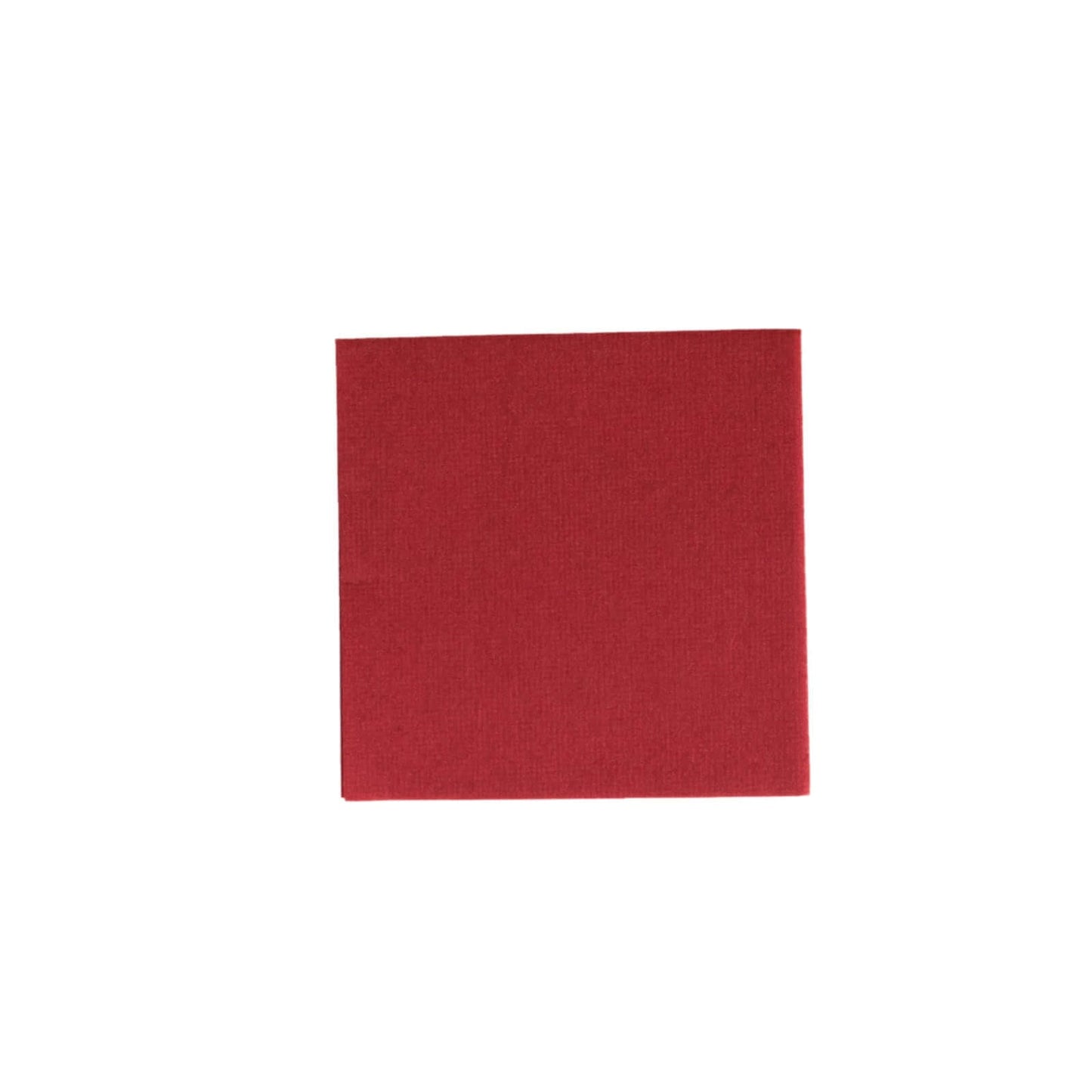 20 Pack Linen-Like Paper 5"x5" Napkins Burgundy - Highly Absorbent Airlaid Napkins