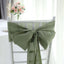 5 Pack Polyester Chair Sashes Dusty Sage Green 6"x108"