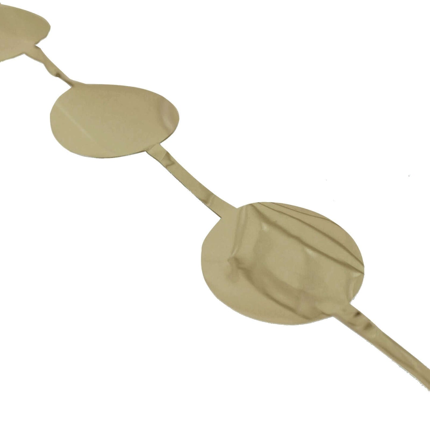 Champagne Round Chain Foil Fringe Curtain Party Backdrop, Metallic Champagne Tinsel Streamer Party Decor - Door Window Foil Curtain - 3ftx6.5ft