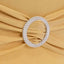 Stretch Spandex Chair Cover Champagne for Folding Chairs - Secure Fit Slipcover with Silver Rhinestone Buckled Sash Band