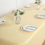 Stretch Spandex 6ft Rectangle Tablecloth Champagne - Durable Form-Fitting Table Cover