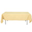 Premium Polyester 60"x102" Rectangle Tablecloth Champagne - Durable 220GSM Wrinkle-Resistant Table Cover