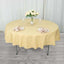 Premium Polyester 90" Round Tablecloth Champagne - Stain and Wrinkle-Resistant Design with 220GSM Thickness Table Cover