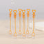 48 Pack 4" Gold Heart Chemistry Tube Bubbles Bridal Wedding Shower Favor