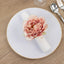 4-Pack Napkin Holders with Silk Peony Flower â€“ Pink Floral Napkin Rings for Dining Table Settings