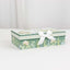 Greenery Theme Bridal Shower Gift Set, Set of 2 Porcelain Espresso Cups and Saucers with Matching Keepsake Box