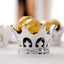 12-Pack Fillable Mini Crown Candy Container Silver - Regal Baby Shower Candy Treat Favor Containers 3"