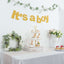 3ft Gold Glittered It's a Boy Paper Hanging Gender Reveal Garland Banner, Baby Shower Banner