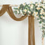 20ft Taupe Gauze Cheesecloth Fabric Wedding Arch Drapery, Window Scarf Valance, Boho Decor Arbor Curtain Panel
