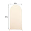5ft Matte Beige Spandex Fitted Chiara Backdrop Stand Cover For Round Top Wedding Arch