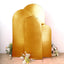 Set of 4 Gold Spandex Chiara Wedding Arch Covers with Metallic Finish, Fitted Covers For Round Top Backdrop Stands - 4ft,5ft,6ft,7ft