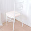 Chiavari Chair Cushion with 1.5" Thick Memory Foam and Ties Blush - Stylish Removable Cover for Comfort - Linen Luxes