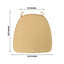 Chiavari Chair Cushion with 1.5" Thick Memory Foam and Ties Champagne - Stylish Removable Cover for Comfort - Linen Luxes