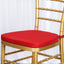 Chiavari Chair Cushion with 1.5" Thick Memory Foam and Ties Red - Stylish Removable Cover for Comfort - Linen Luxes