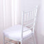 Chiavari Chair Cushion with 1.5" Thick Memory Foam and Ties White - Stylish Removable Cover for Comfort - Linen Luxes