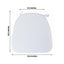 Chiavari Chair Cushion with 1.5" Thick Memory Foam and Ties White - Stylish Removable Cover for Comfort - Linen Luxes