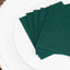 20 Pack Linen-Like Paper 5"x5" Napkins Hunter Emerald Green - Highly Absorbent Airlaid Napkins