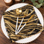 Sequin Mesh 20"x20" Napkin Black Gold - Wave Embroidered Reusable Napkin