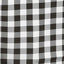 Polyester 70"x70" Table Overlay Square Tablecloth White/Black - Checkered Buffalo Plaid Design for Rustic Decor