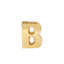 Shiny Ceramic Vase Letter "B" Gold Plated - Chic Bud Planter Pot for Events & Decor 6"