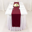 Scuba Polyester 12"x108" Table Runner Burgundy - Wrinkle-Free Table Linen