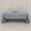 Lamour Satin 60"x126" Rectangle Tablecloth Dusty Blue - Soft & Silk-Like Table Cover