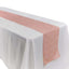 Taffeta 12"x108" Table Runner Dusty Rose - Accordion Crinkle Design