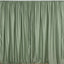 2 Pack Dusty Sage Green Scuba Polyester Event Curtain Drapes, Durable Flame Resistant Backdrop Event Panels Wrinkle Free with Rod Pockets - 10ftx10ft