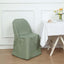 Polyester Slip On Folding Chair Covers Dusty Sage Green - Stain-Resistant Reusable Durable Fabric