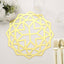 6-Pack Disposable Table Placemats in Metallic Gold Laser Cut Geometric Star Design - 700GSM Cardboard Placemats for Glamorous Table Settings 13"