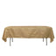 Taffeta 60"x102" Rectangle Tablecloth Gold - Accordion Crinkle Design for Modern Gatherings