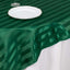 Satin 72"x72" Table Overlay Square Tablecloth Hunter Emerald Green - Stripe Table Topper
